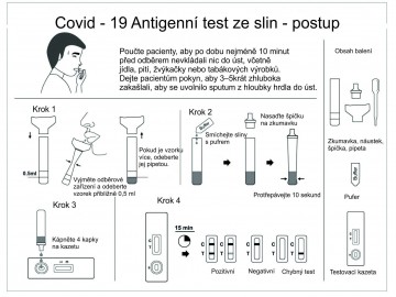 20 ks Alltest COVID - 19 antigenní test ze slin Oral